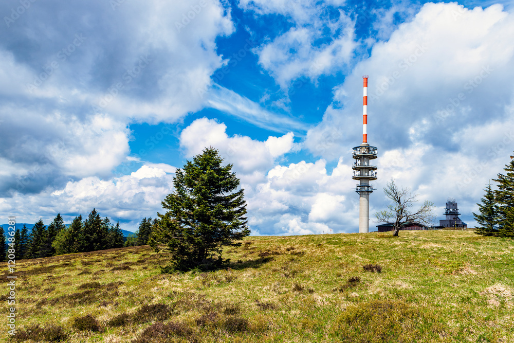 Obraz premium Funkturm auf dem Feldberg