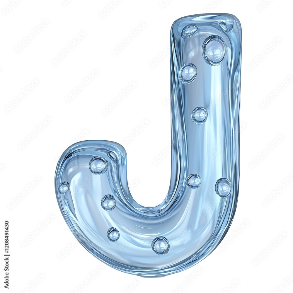 A glossy, bubble-filled letter A glossy, bubble-filled letter