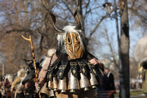 Fotografía The Surva masquerade games festival in Sofia, Bulgaria