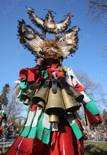 Cuadro en lienzo The Surva masquerade games festival in Sofia, Bulgaria