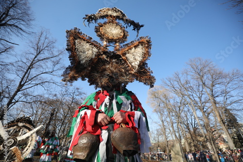Vászonkép The Surva masquerade games festival in Sofia, Bulgaria