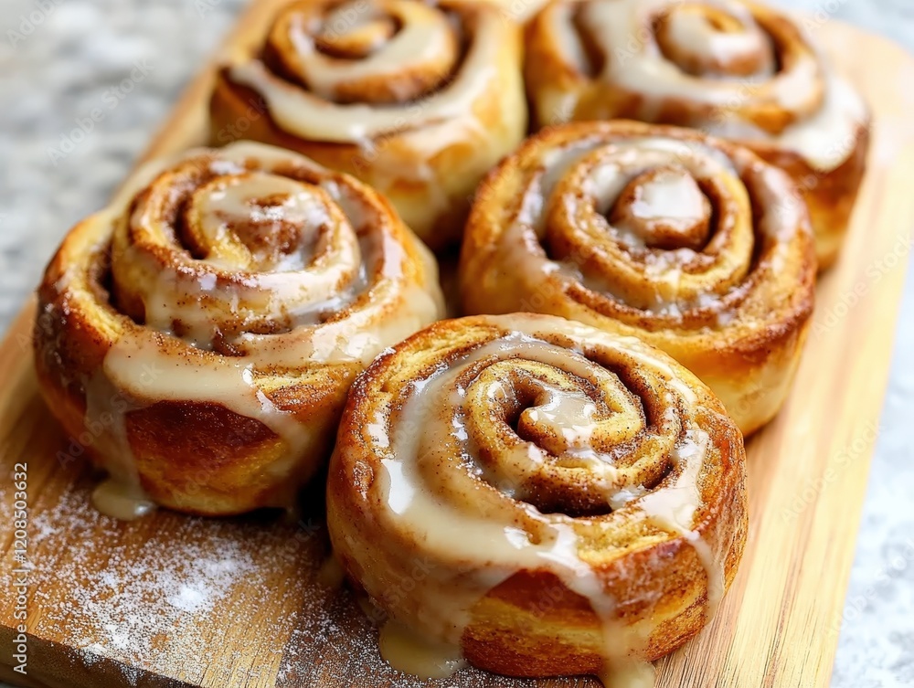 Freshly Baked Cinnamon Rolls With Icing Freshly Baked Cinnamon Rolls With Icing