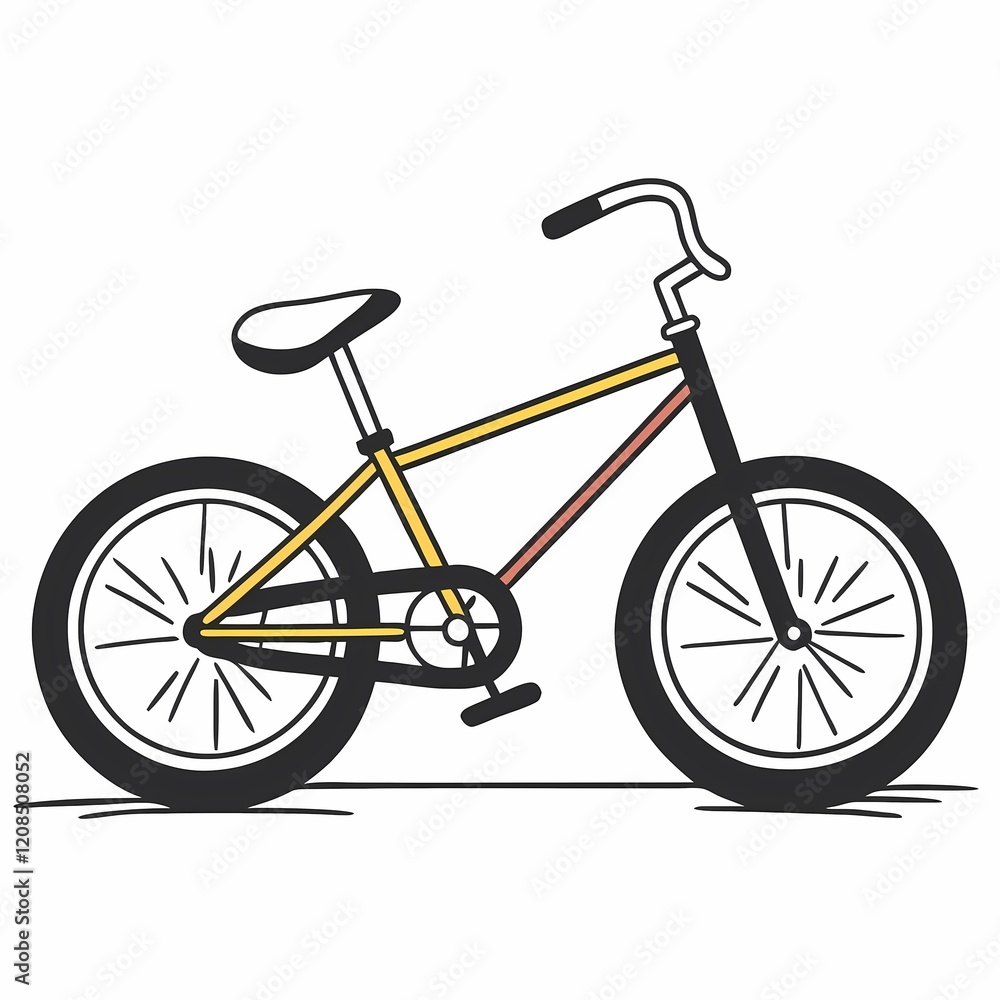 Obraz premium bicycle isolated on white background