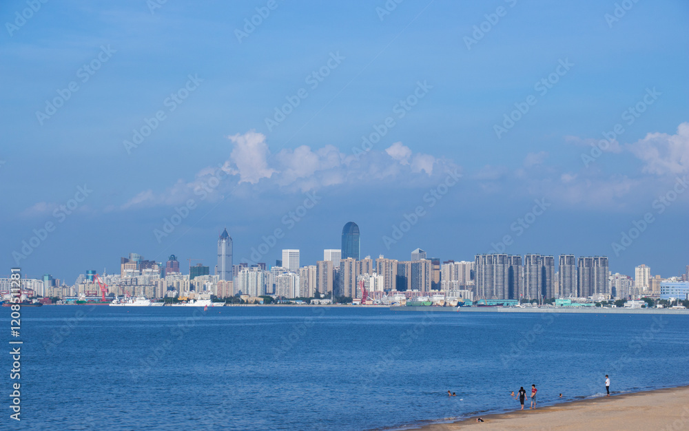 Naklejka premium city skyline