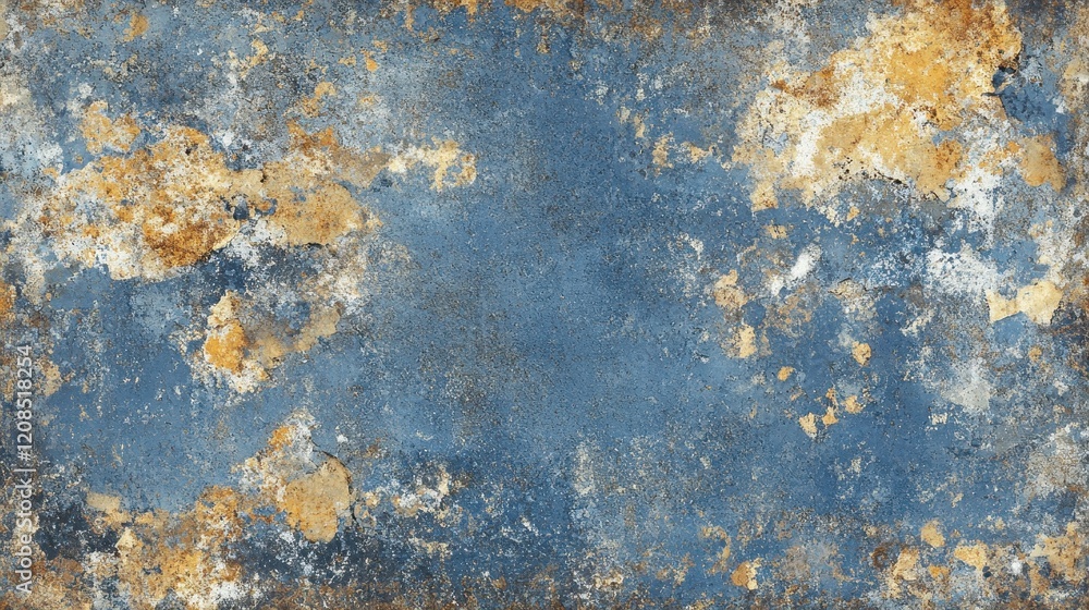 Textured rusty blue and brown metal surface with weathered patterns Textured rusty blue and brown metal surface with weathered patterns