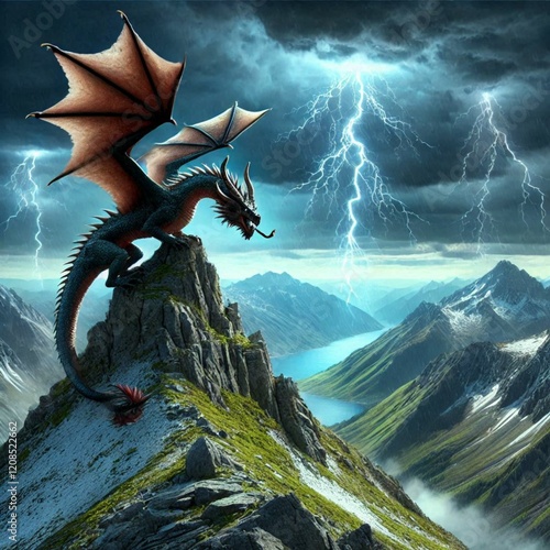 Naklejka dragon