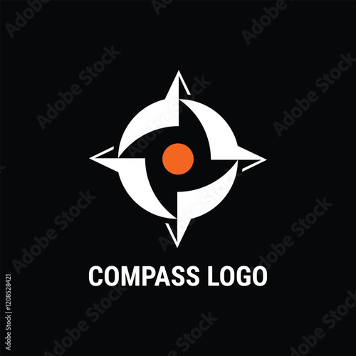 rotating compass logo