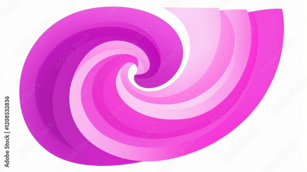 Unique spiral icon with dashed lines, perfect for design decor and creative projects to add a touch of elegance.