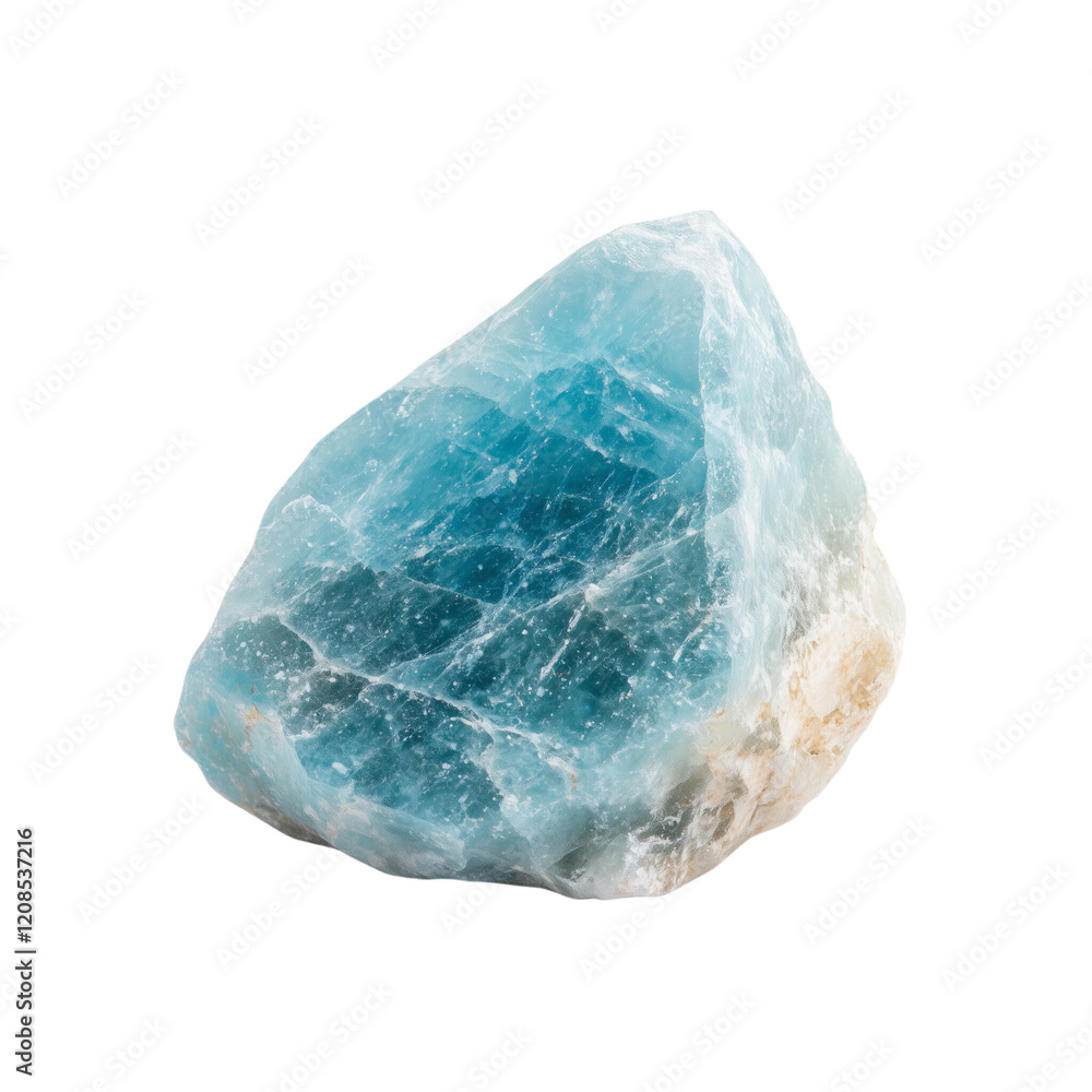Aquamarine isolated on white Aquamarine isolated on white