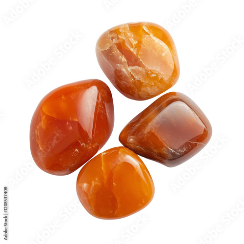 Carnelian isolated on white photo