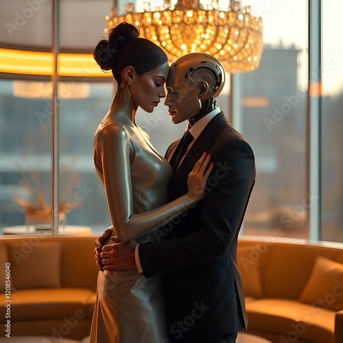 robot couple and robot love