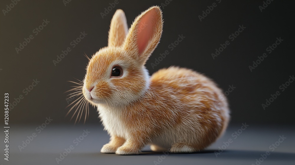 Fototapeta premium Ultra realistic easter bunny for holiday celebrations and festive decorations