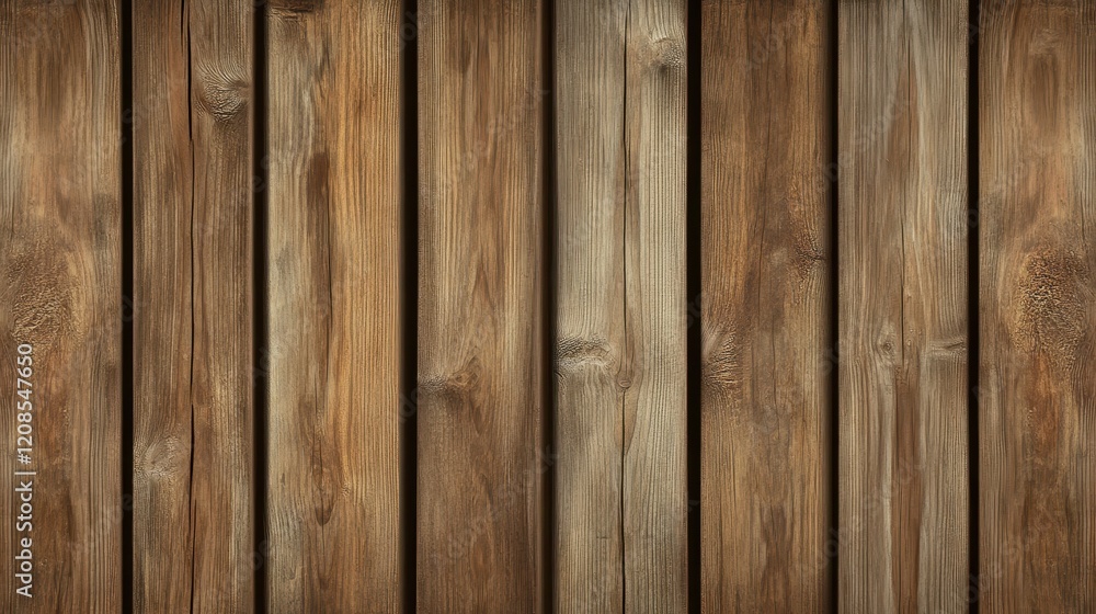 Fototapeta premium Rustic wooden plank background with natural texture and warm tones