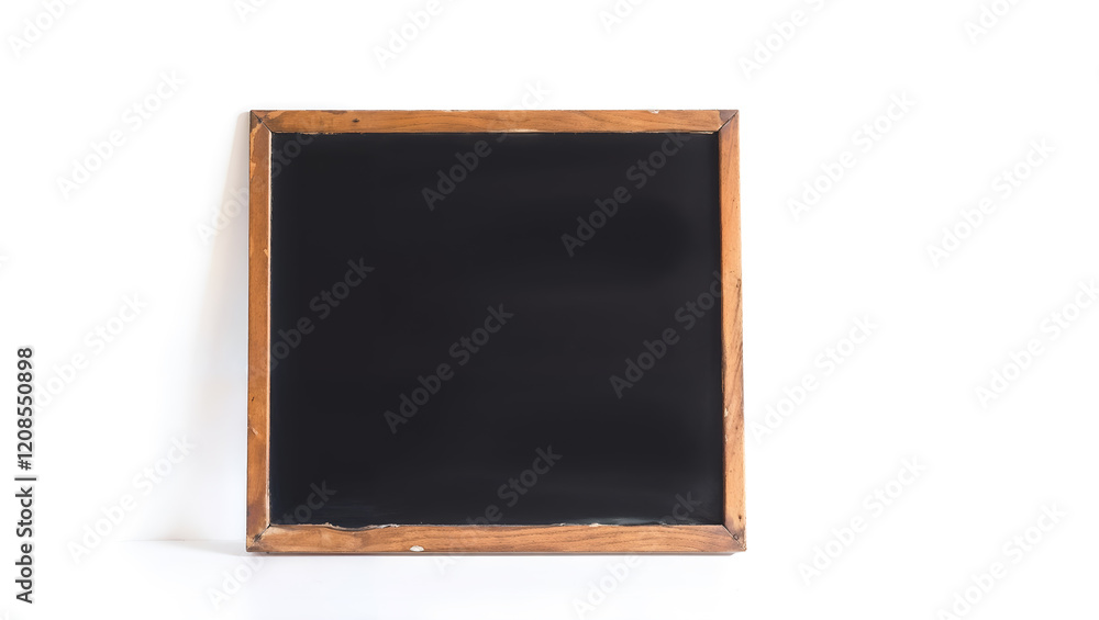 A classic green chalkboard with a wooden frame, perfect for educational or vintage themes isolated on white background. Generative AI A classic green chalkboard with a wooden frame, perfect for educational or vintage themes isolated on white background. Generative AI
