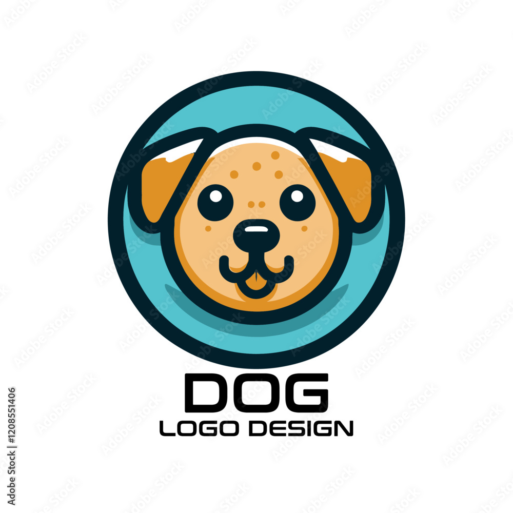 Fototapeta premium Dog Vector Logo Design