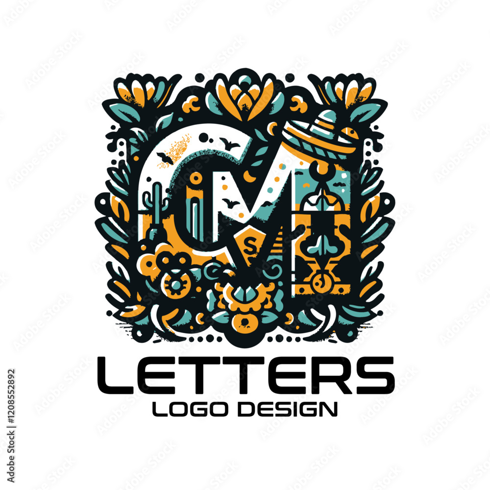 Obraz premium Letters Vector Logo Design