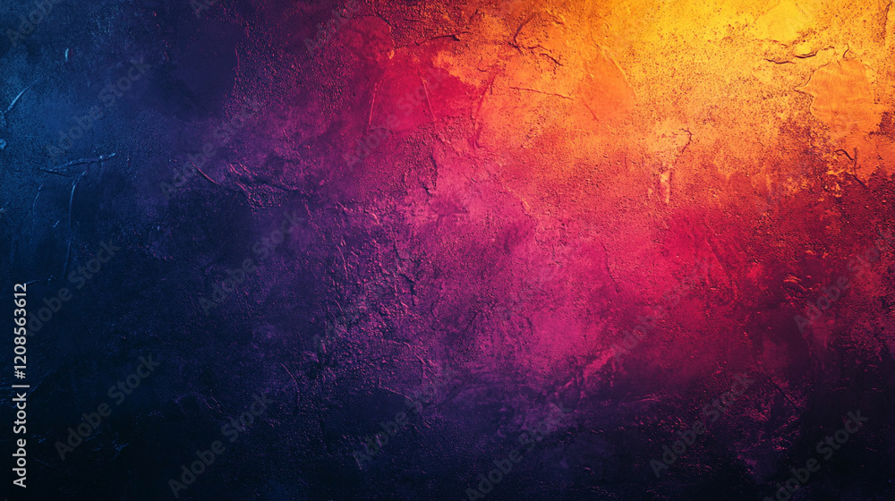A grainy gradient banner design featuring purple, red, blue, orange, yellow, and pink colors on a black background symbolizing chaos, energy, and emotional intensity in an abstract artistic style
A grainy gradient banner design featuring purple, red, blue, orange, yellow, and pink colors on a black background symbolizing chaos, energy, and emotional intensity in an abstract artistic style