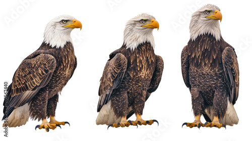 Eagle Abstracts With American Flag Elements on Display Generative AI photo