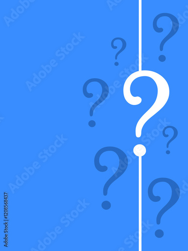 Question marks abstract background
