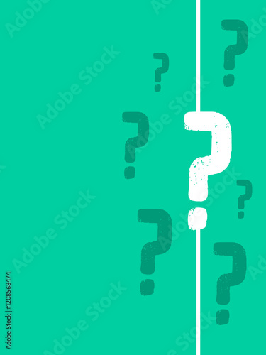 Question marks abstract background