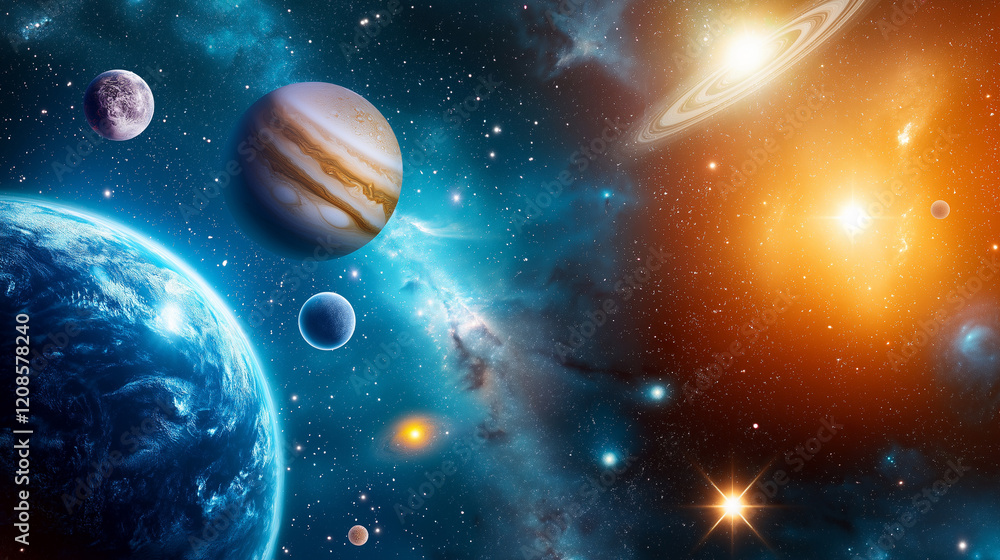 A cosmic tapestry woven with shimmering stars and swirling galaxies, capturing the vastness and mystery of the universe. A cosmic tapestry woven with shimmering stars and swirling galaxies, capturing the vastness and mystery of the universe.