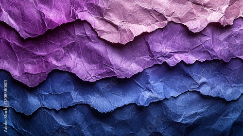 Wallpaper Mural Abstract purple and blue crumpled paper texture background design Torontodigital.ca