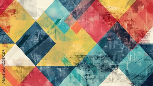 Famous company geometric background concept vector graphic design