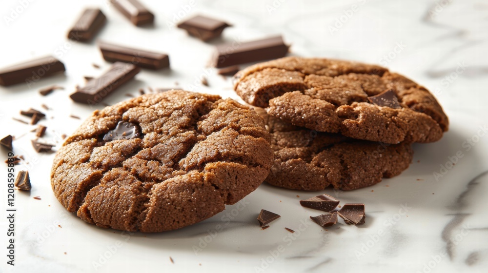 Soft and Chewy Chocolate Chunk Cookies with Shattered Pieces Soft and Chewy Chocolate Chunk Cookies with Shattered Pieces