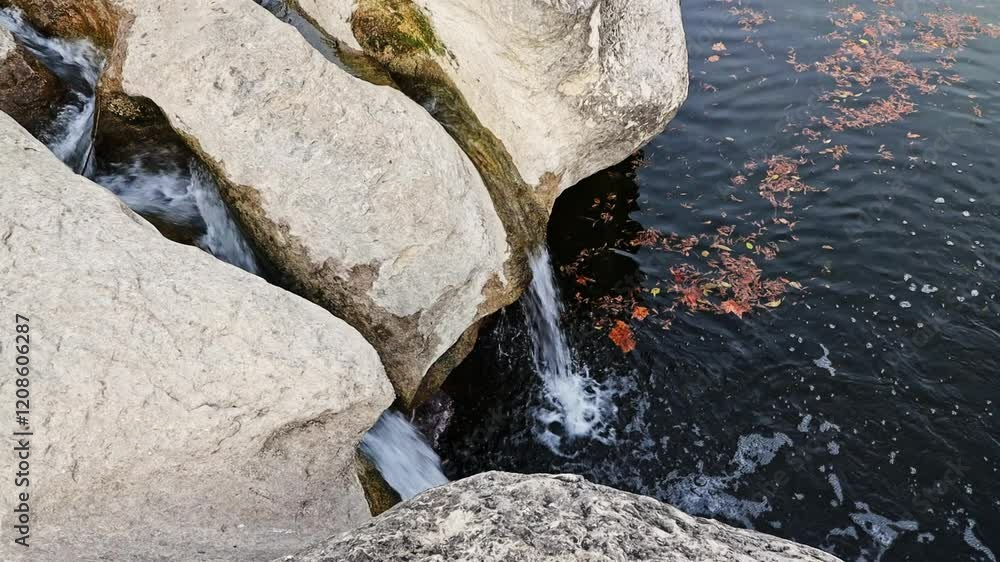 Onion Creek flowing over limestone ledges and splashing into pools. McKinney Falls State Park is a Texas gem. Onion Creek flowing over limestone ledges and splashing into pools. McKinney Falls State Park is a Texas gem.
