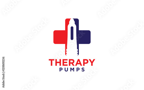 vacuum erection device, a medical tool used to treat erectile dysfunction logo design