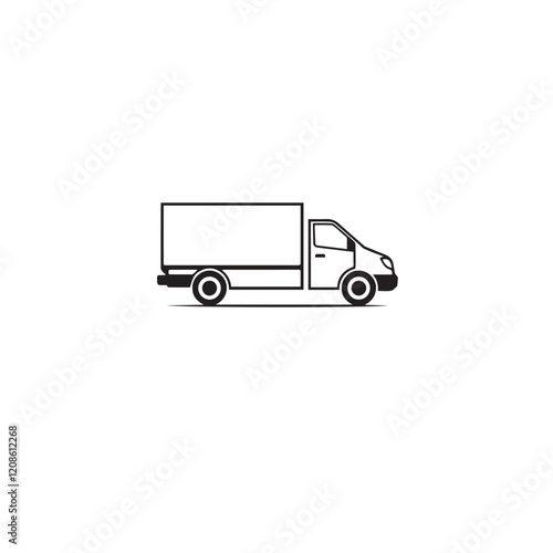 BasicDelivery Truck Vector Illustration eps