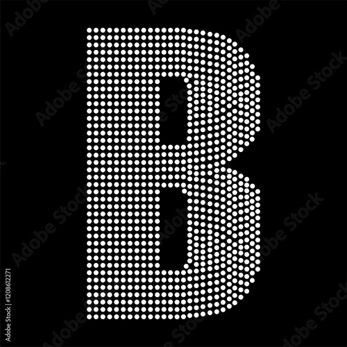 Rhinestone alphabet design for t-shirt or blouse hot-fix transfer. Abstract beautiful glitter applique rhinestone motif.	