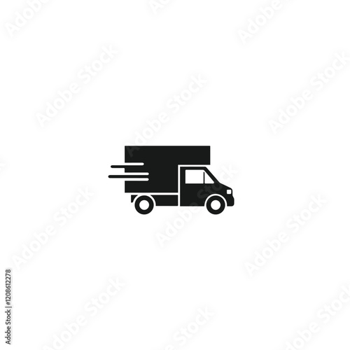 BasicDelivery Truck Vector Illustration eps