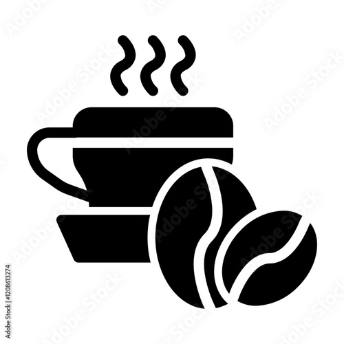 hot coffee Solid icon