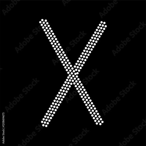 Rhinestone alphabet design for t-shirt or blouse hot-fix transfer. Abstract beautiful glitter applique rhinestone motif.	