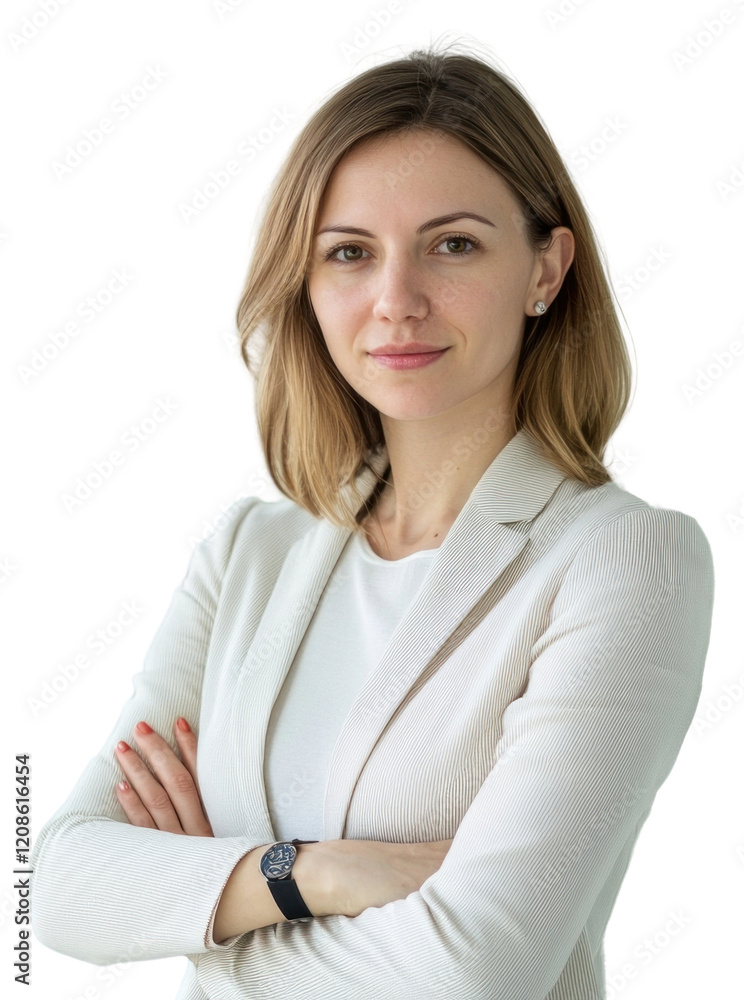 PNG Confident professional woman in office PNG Confident professional woman in office