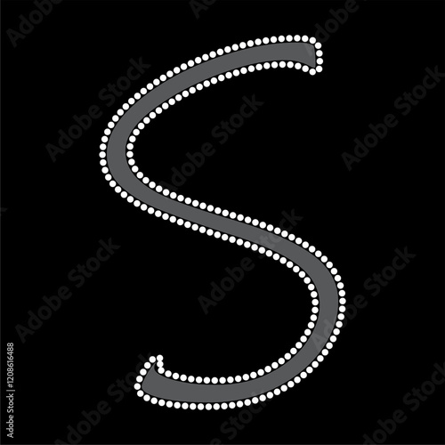 Rhinestone alphabet design for t-shirt or blouse hot-fix transfer. Abstract beautiful glitter applique rhinestone motif.	