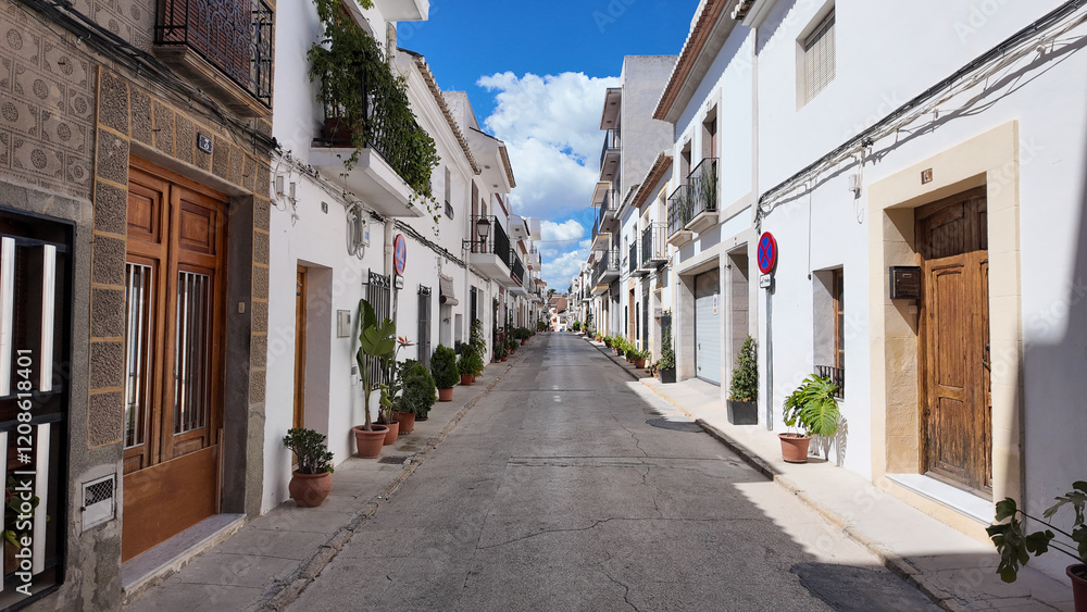 Preciosa imagenes de las Calles de Javea en Alicante (España) , historico, casco viejo, calles tranquilas Preciosa imagenes de las Calles de Javea en Alicante (España) , historico, casco viejo, calles tranquilas