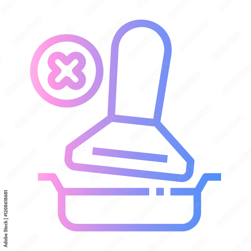 wrong press Line Gradient Icon wrong press Line Gradient Icon