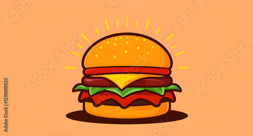 hamburger illustration