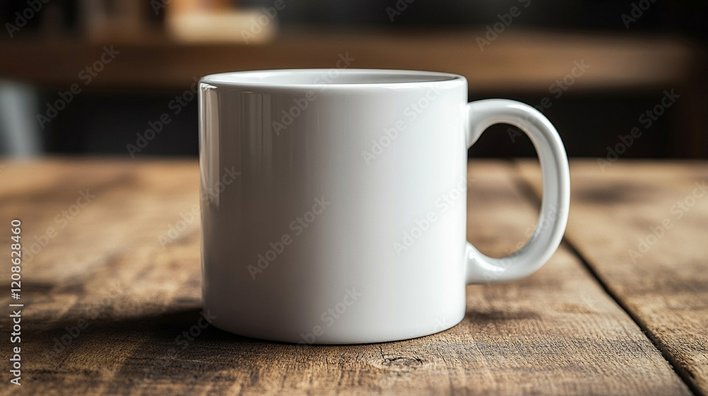 A plain ceramic mug resting on a wooden table, evoking calm, simplicity, and the quiet enjoyment of a warm drink in a modern minimalist setting with an empty caption space
A plain ceramic mug resting on a wooden table, evoking calm, simplicity, and the quiet enjoyment of a warm drink in a modern minimalist setting with an empty caption space