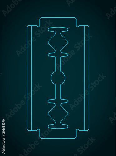 Razor blade sketch