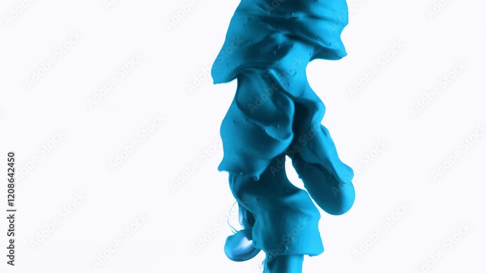 Colored liquid smoke in the water, motion video background, beautiful color dissolving and moving slowly, mix of colors, fluid marble texture, luxury vivid paint ink flow