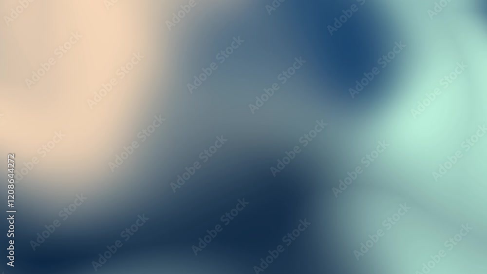 Gradient background with blue and beige tones for modern design, branding, or digital video use