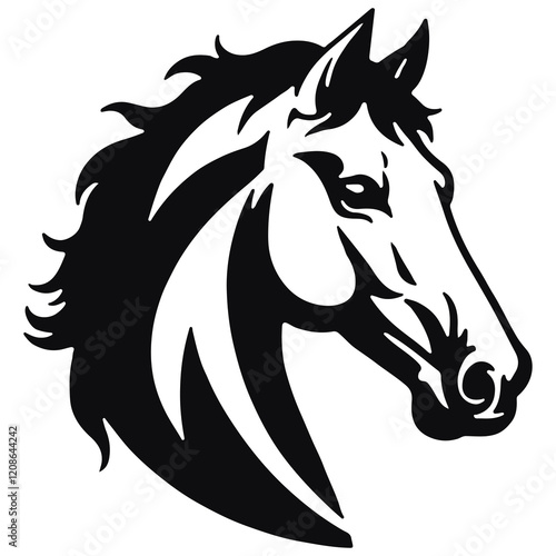 horse head icon photo