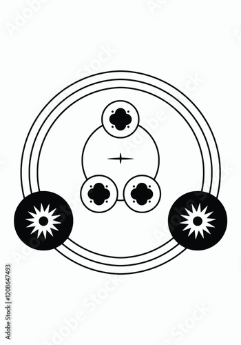 Premium Vector Collection of tattoos with abstract shapes