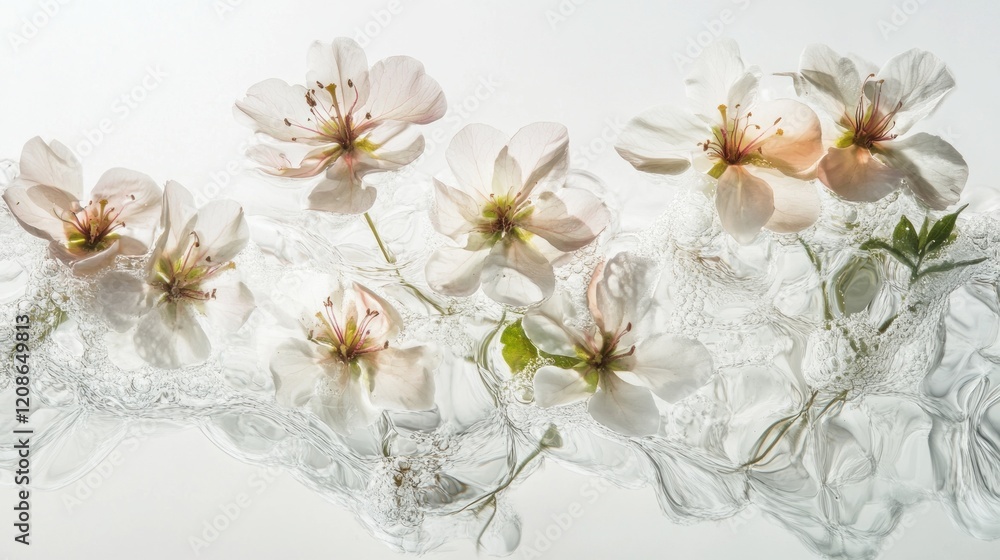 Delicate flowers arranged with lace backdrop. Delicate flowers arranged with lace backdrop.