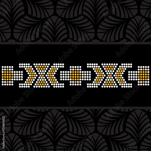 Rhinestone applique collar design for t-shirt or blouse hot-fix transfer. Abstract beautiful glitter applique rhinestone motif.	
