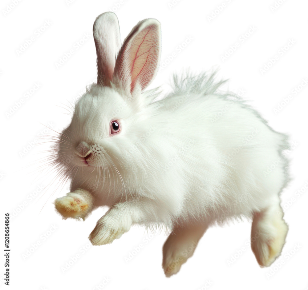 PNG Real albino Rabbit rabbit jumping animal. PNG Real albino Rabbit rabbit jumping animal.