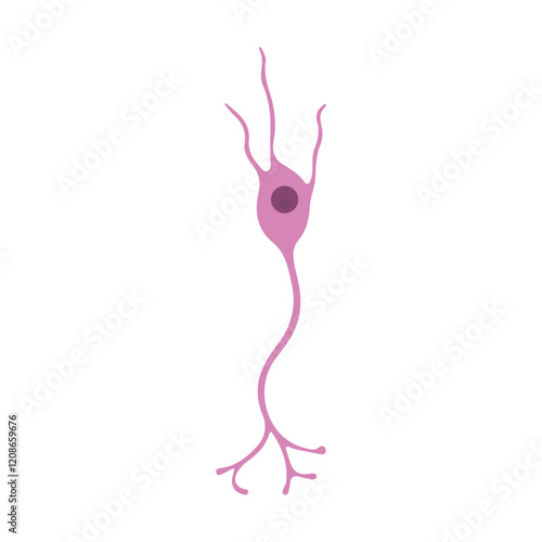 simple enteric neuron colored icon